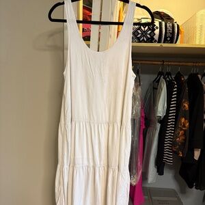 White Linen dress Size M